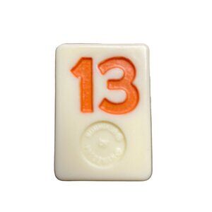 Pressman Rummikub Orange 13 Tile Original Replacement Game Piece Smooth Back u
